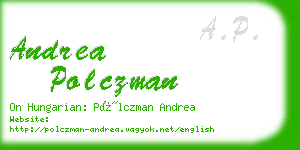 andrea polczman business card